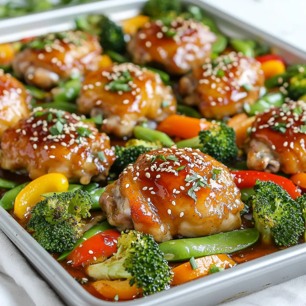 Sheet Pan Teriyaki Chicken &#038; Veggies Savory Delight