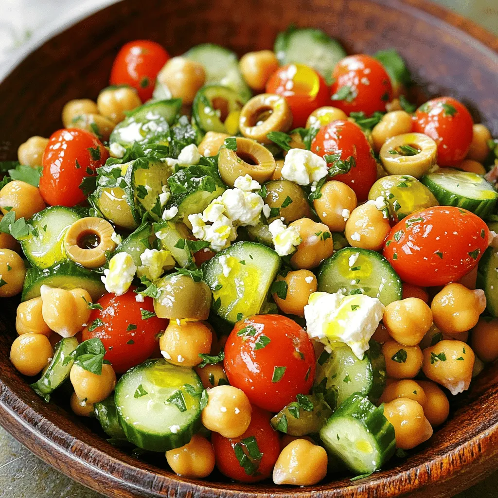 Mediterranean Chickpea Salad Fresh and Flavorful Dish