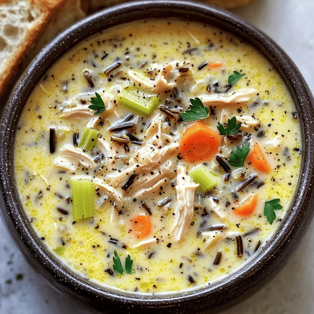 Cozy Creamy Chicken Wild Rice Soup Delightful Dish