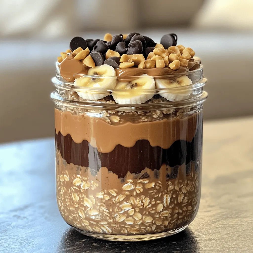 Peanut Butter Cup Overnight Oats Protein Delight