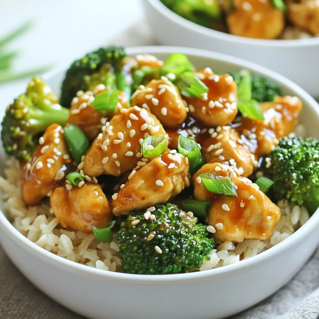 Chicken and Broccoli Bowls with Garlic Sauce Delight