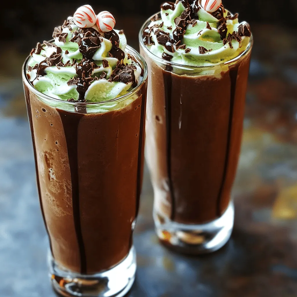 Mocha Peppermint Frost Shake Delightful and Refreshing