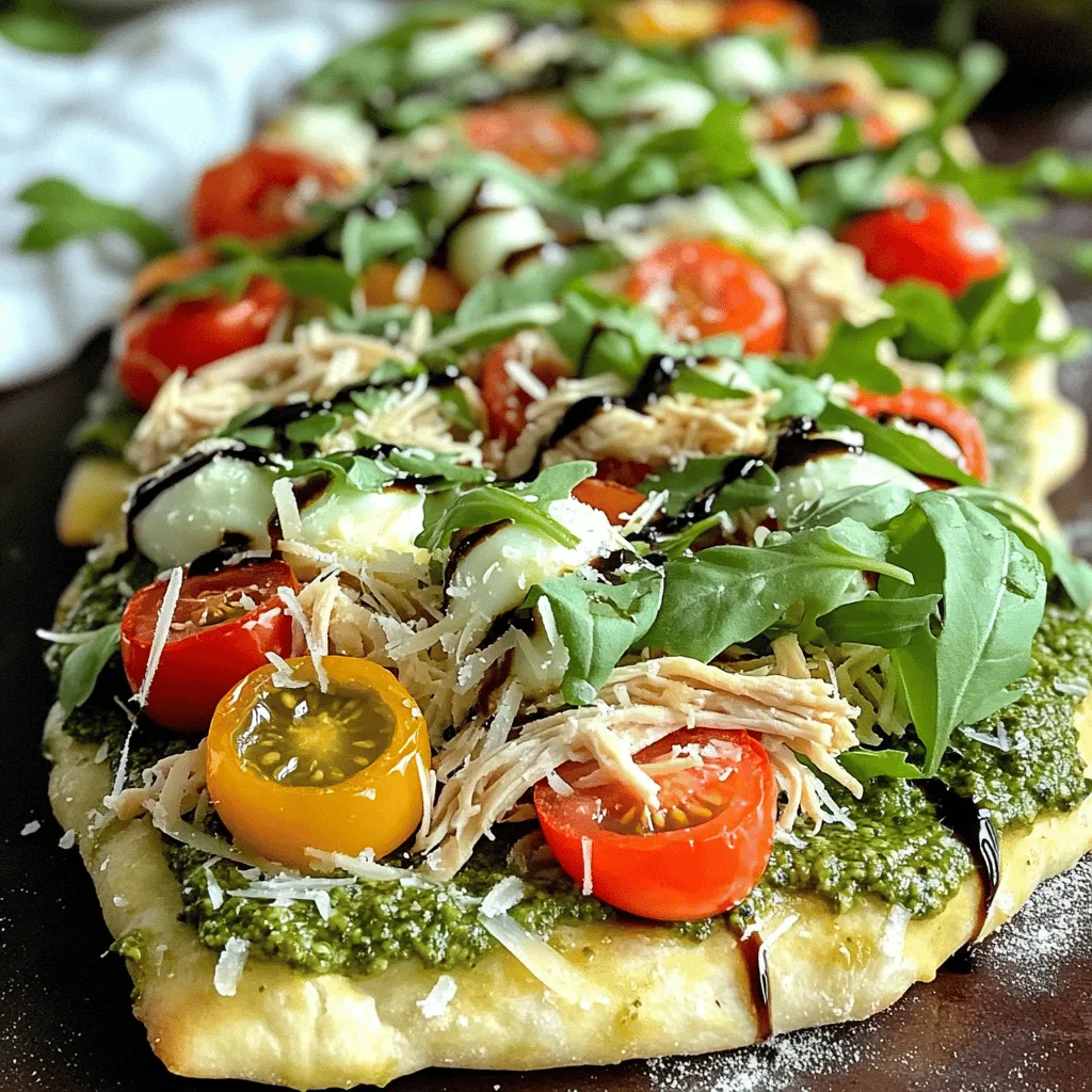 Pesto Chicken Flatbread Simple and Flavorful Meal