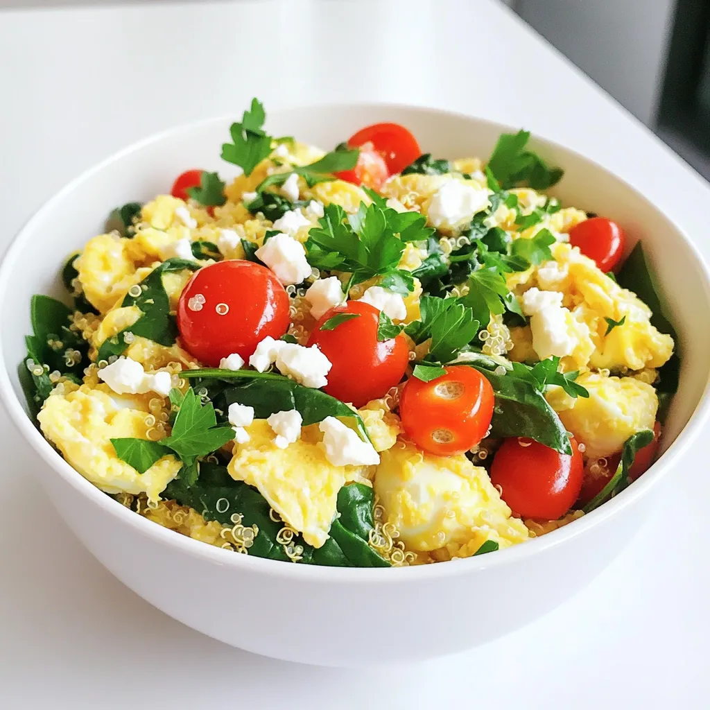 High Protein Egg White Scramble Bowls for Nutrition