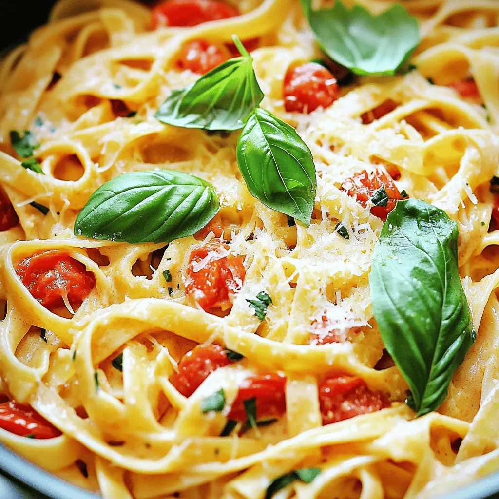 One Pot Creamy Tomato Basil Pasta Quick and Simple