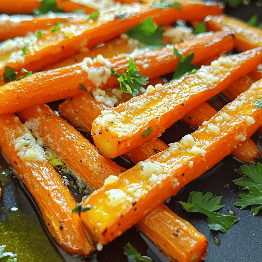 Garlic Parmesan Roasted Carrots Flavorful Side Dish