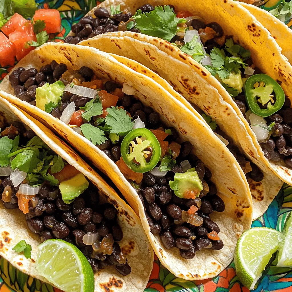 Spicy Black Bean Tacos Flavorful and Quick Meal