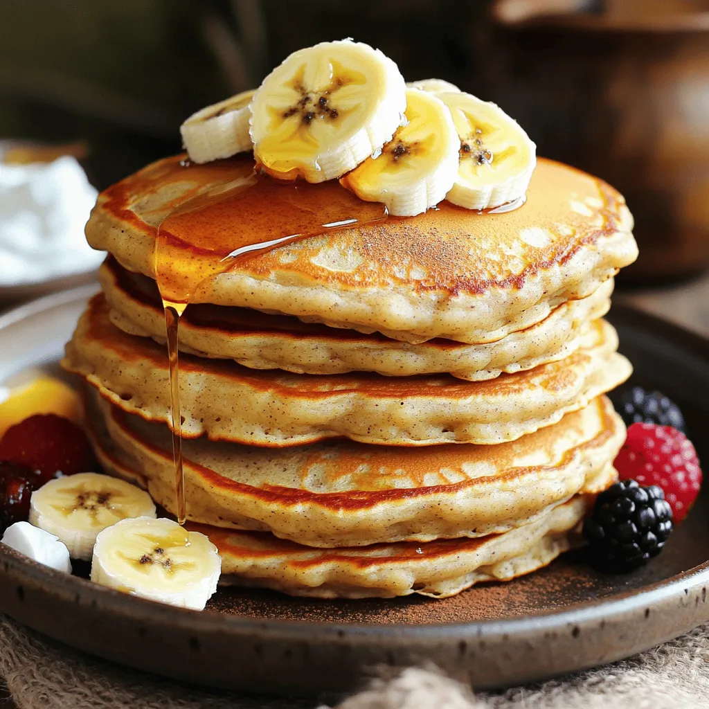 Healthy Banana Oat Pancakes Tasty and Simple Recipe