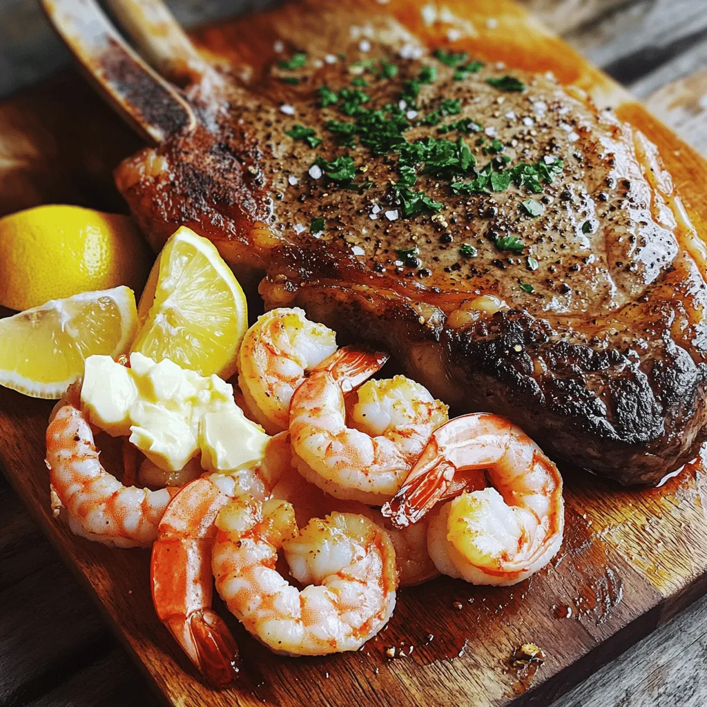 Surf &#038; Turf Tomahawk Steak Juicy and Flavorful Meal