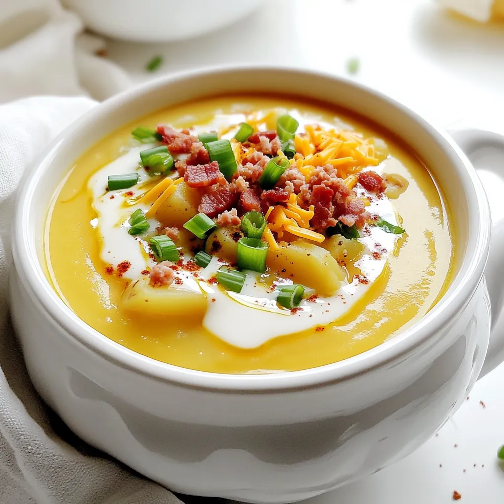 Loaded Baked Potato Soup (Slow Cooker) Creamy Delight