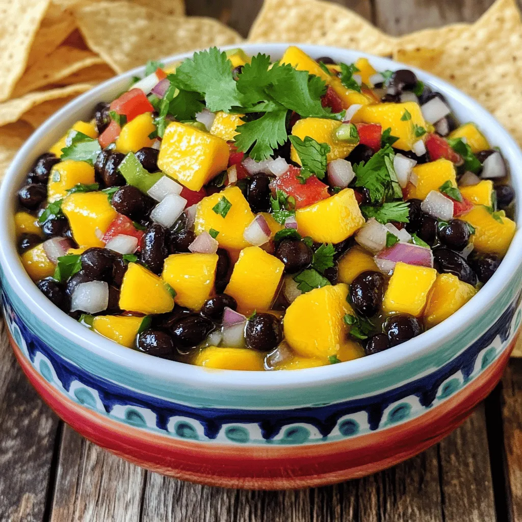 Mango Black Bean Salsa Flavorful Summer Dip Recipe