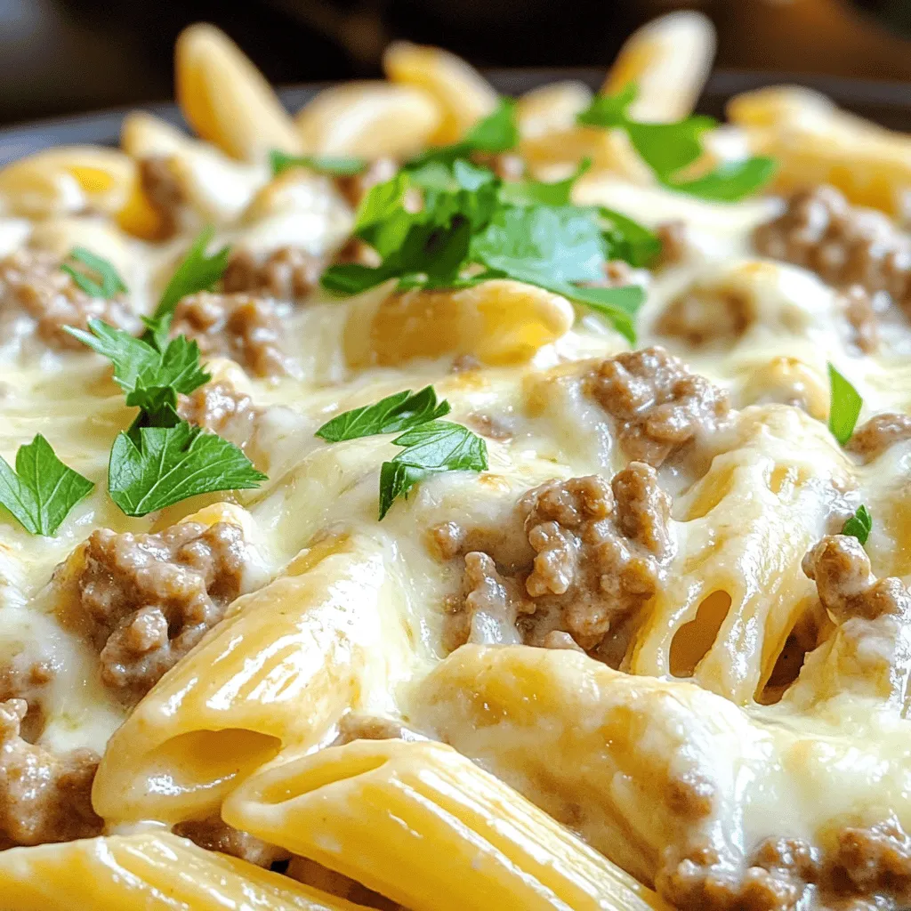 Creamy Ground Beef Pasta Savory Family Dinner Delight