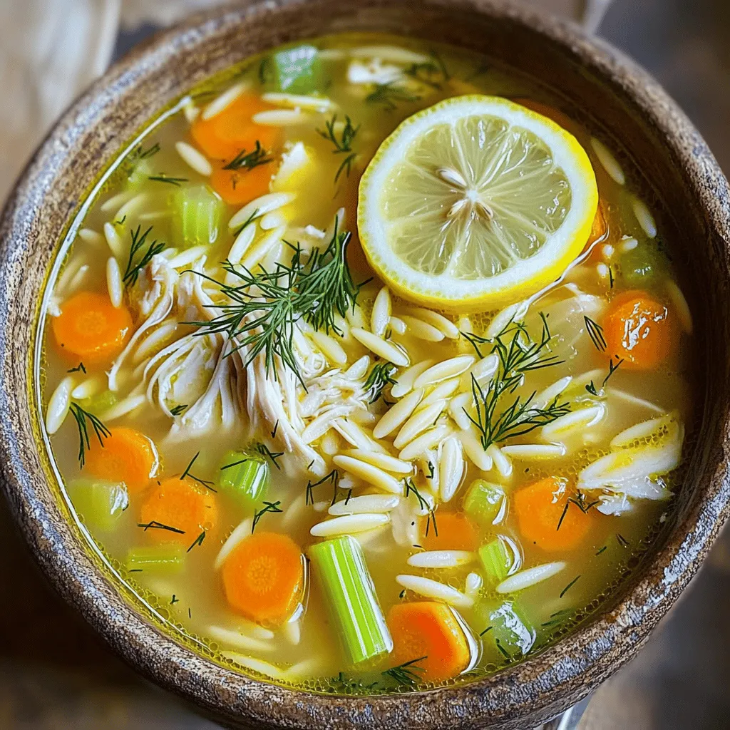 Greek Lemon Chicken Soup Simple and Flavorful Dish