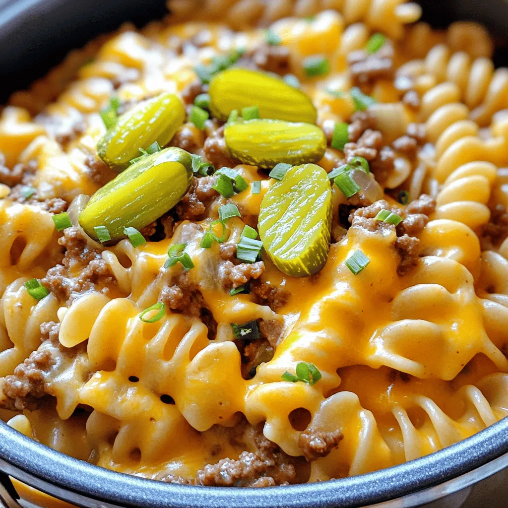 One Pot Cheeseburger Pasta Quick and Tasty Meal
