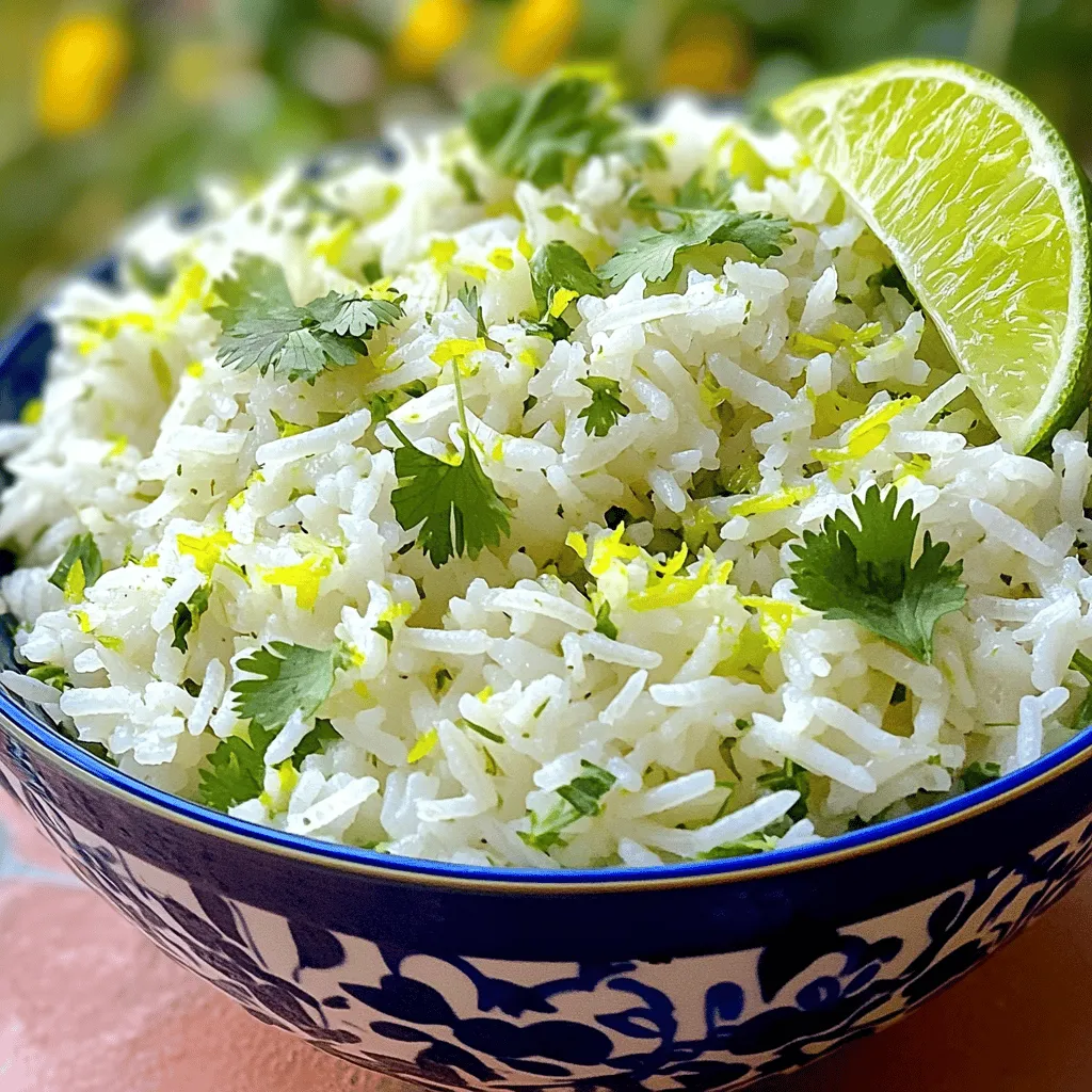 Zesty Cilantro Lime Rice Flavorful Side Dish Recipe