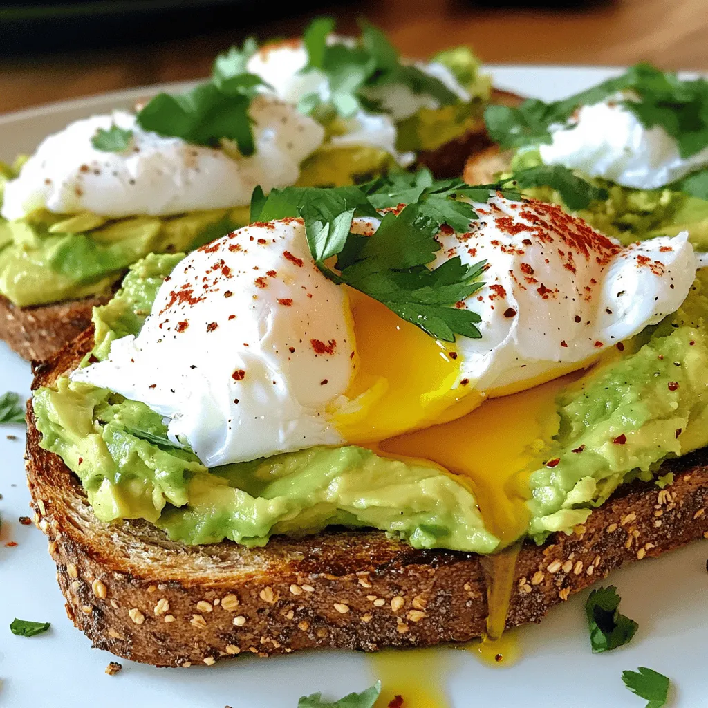Savory Avocado Toast with Poached Egg Delight