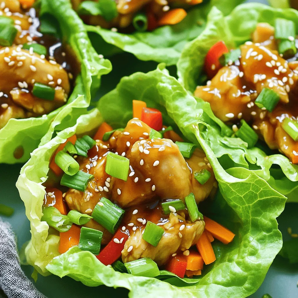 Teriyaki Chicken Lettuce Cups Flavorful Fresh Bite