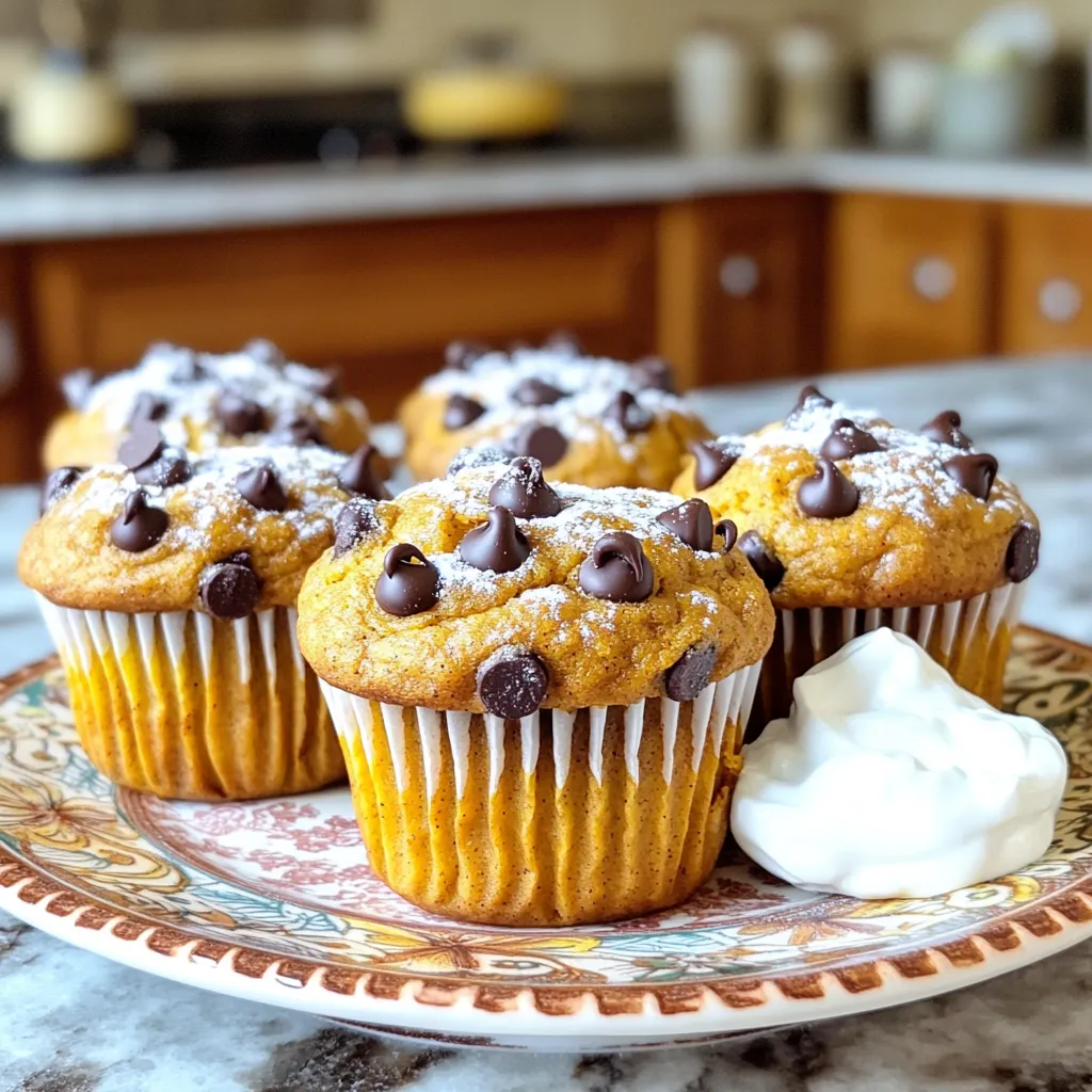 Pumpkin Chocolate Chip Protein Muffins Simple and Tasty