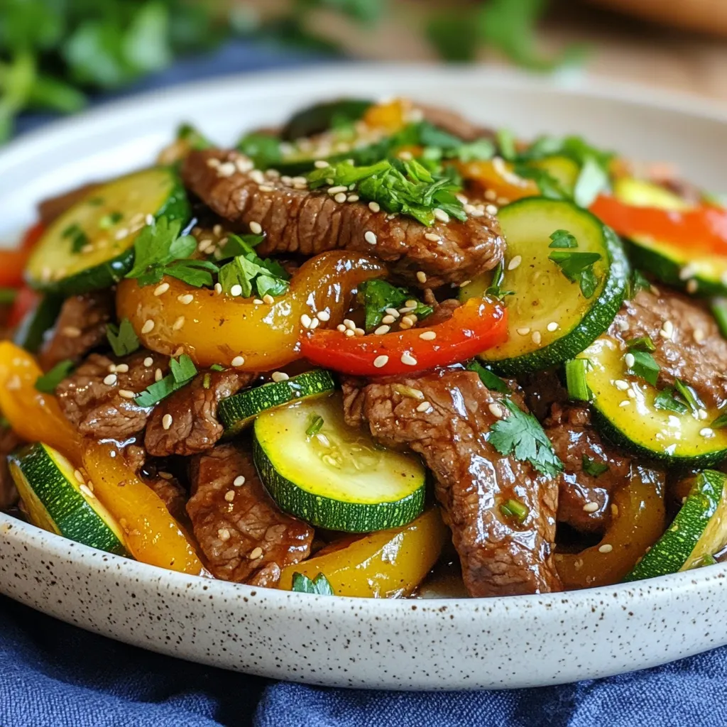 Zucchini Beef Stir Fry Flavorful and Quick Meal