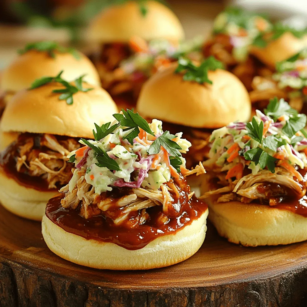 Savory Slow Cooker BBQ Pulled Chicken Sliders Recipe