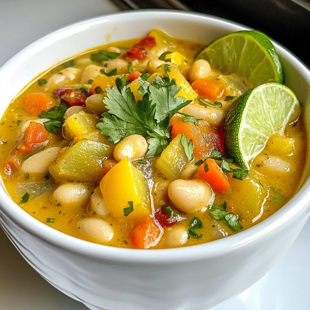 Creamy White Bean Chili Hearty and Flavorful Meal