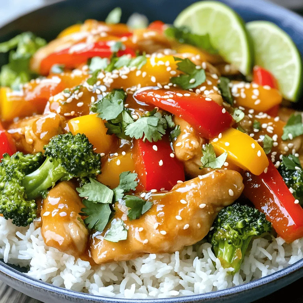 Orange Glazed Chicken Stir Fry Delicious Weeknight Meal