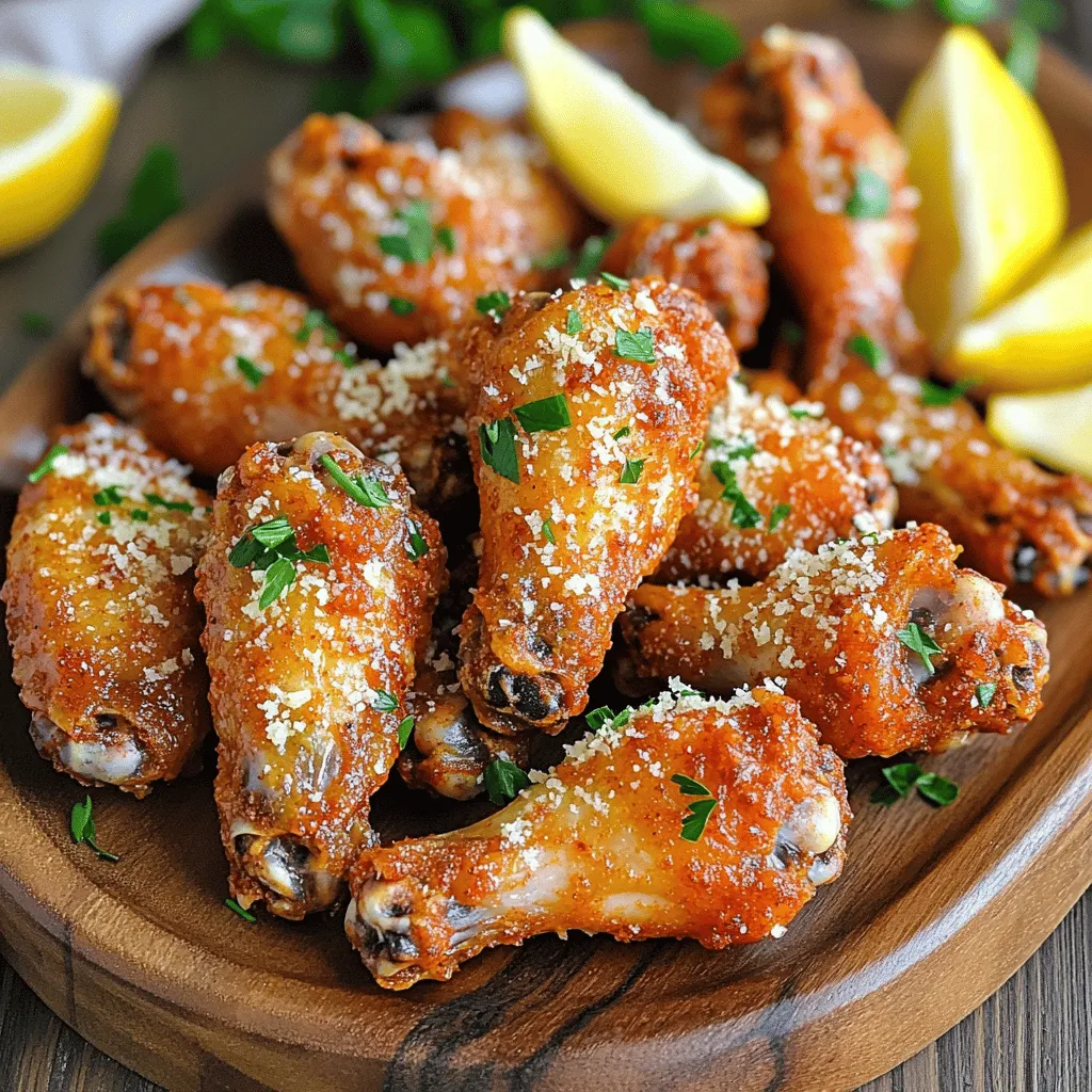 Crispy Garlic Parmesan Chicken Wings Air Fryer Recipe
