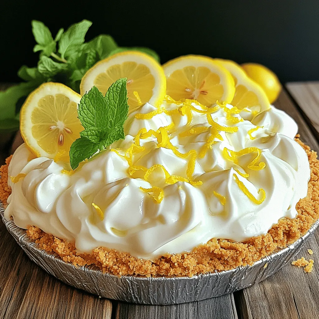 No-Bake Lemon Icebox Pie Refreshing Summer Delight