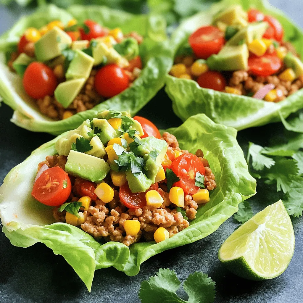 Chicken Taco Lettuce Wraps Fresh and Flavorful Meal