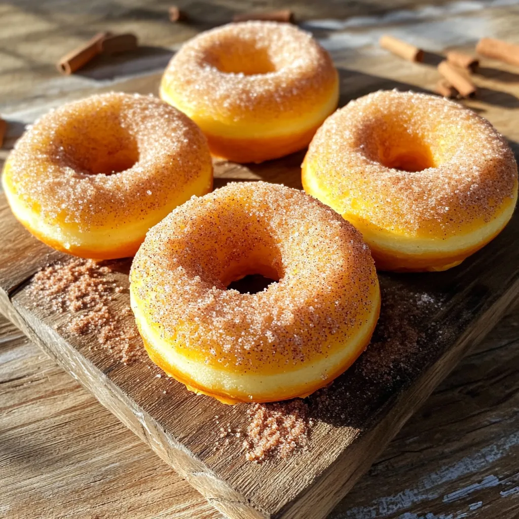 Cinnamon Sugar Baked Pumpkin Donuts Irresistible Treat