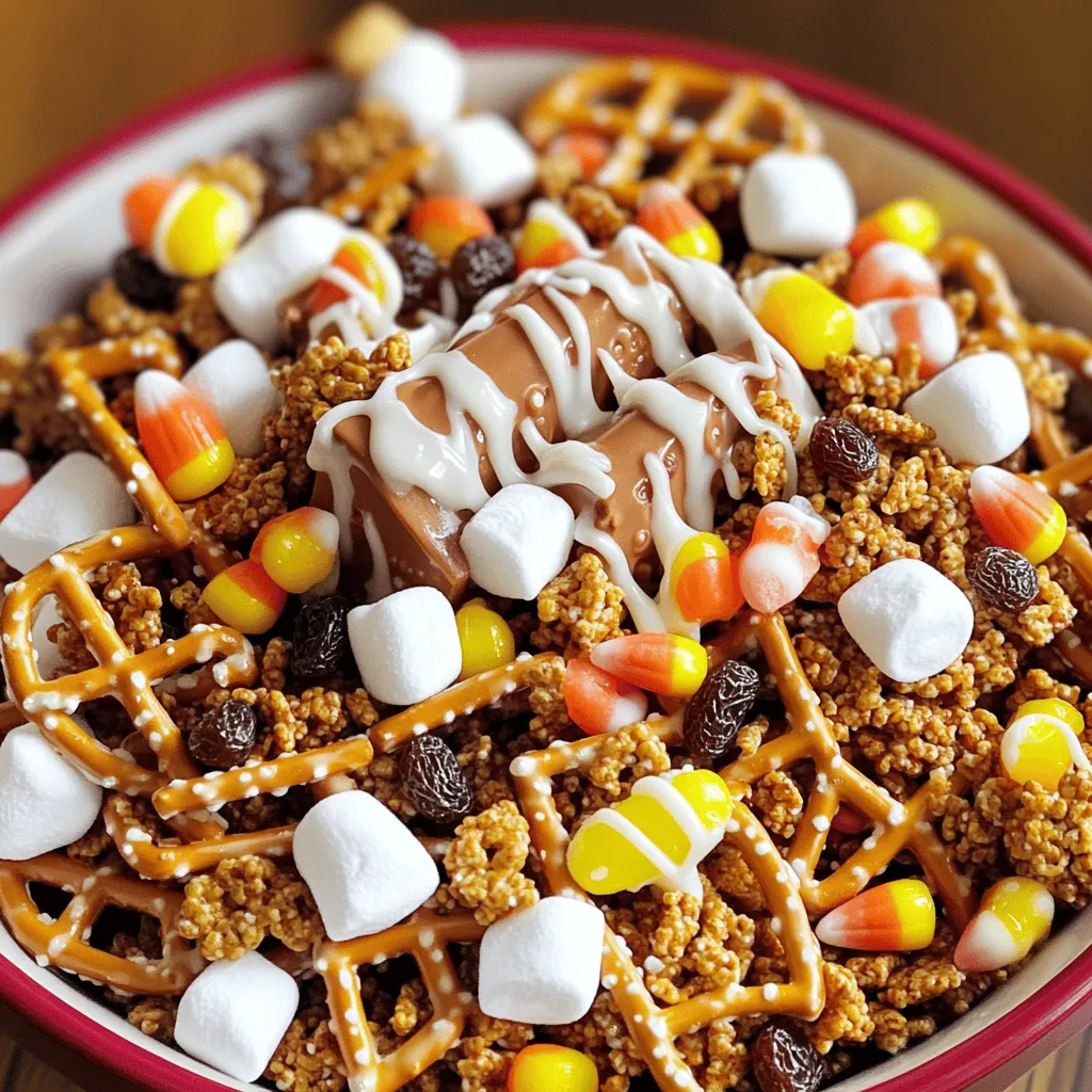 Gingerbread House Snack Mix Festive Holiday Treat