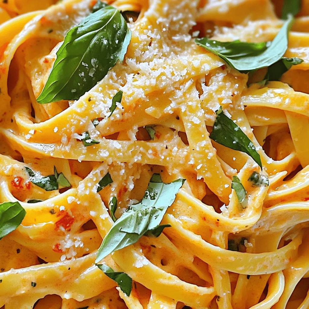 Creamy Roasted Red Pepper Pasta Quick and Savory Meal