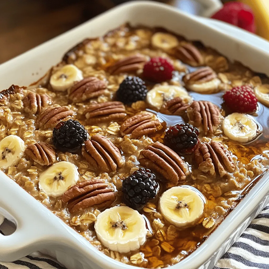 Maple Pecan Baked Oatmeal Tasty Morning Delight