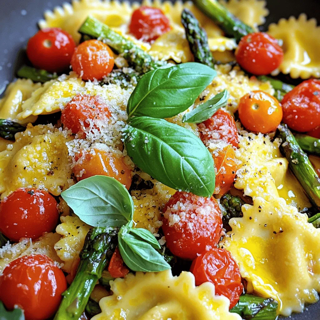 Ravioli with Tomatoes &#038; Asparagus Flavorful Delight
