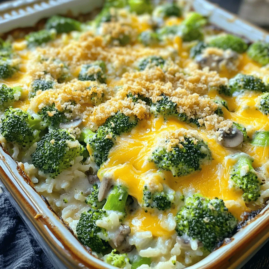 Cheesy Broccoli Rice Casserole Easy Weeknight Meal