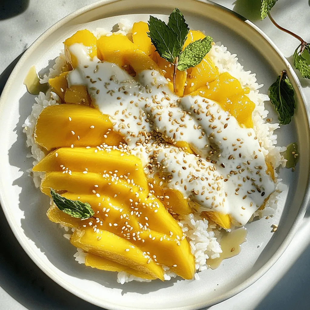 Tropical Mango Sticky Rice Simple and Delicious Recipe