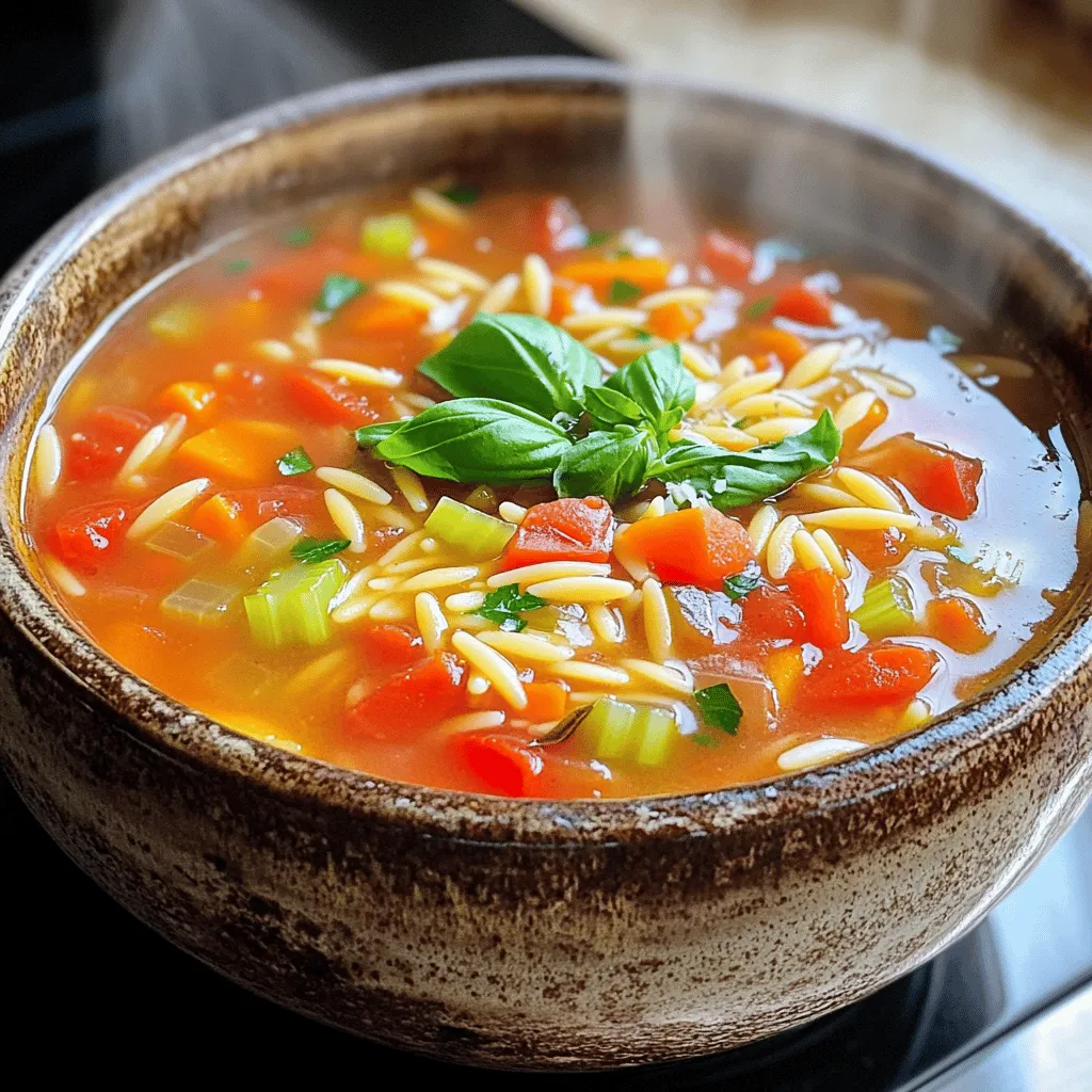 Tomato Basil Orzo Soup Flavorful and Simple Recipe