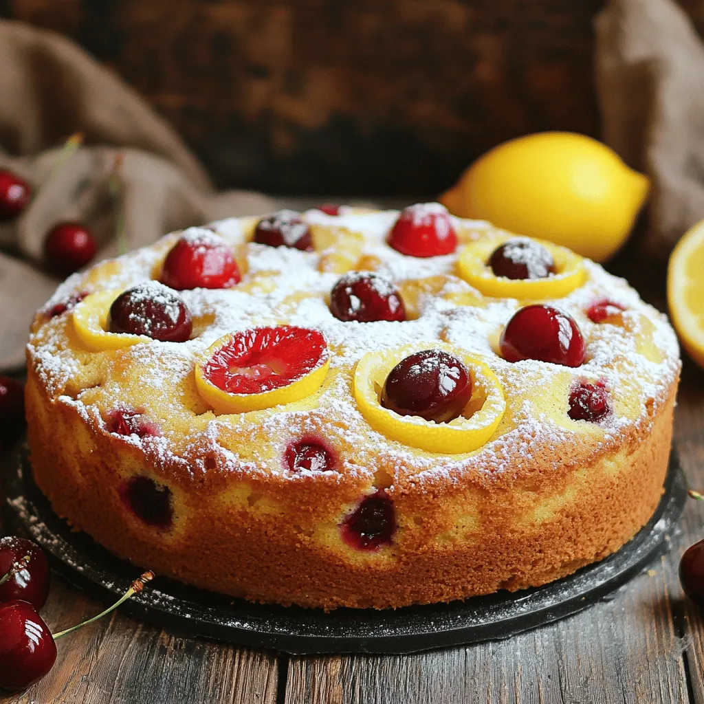Cherry Lemon Yogurt Cake Simple and Tasty Treat