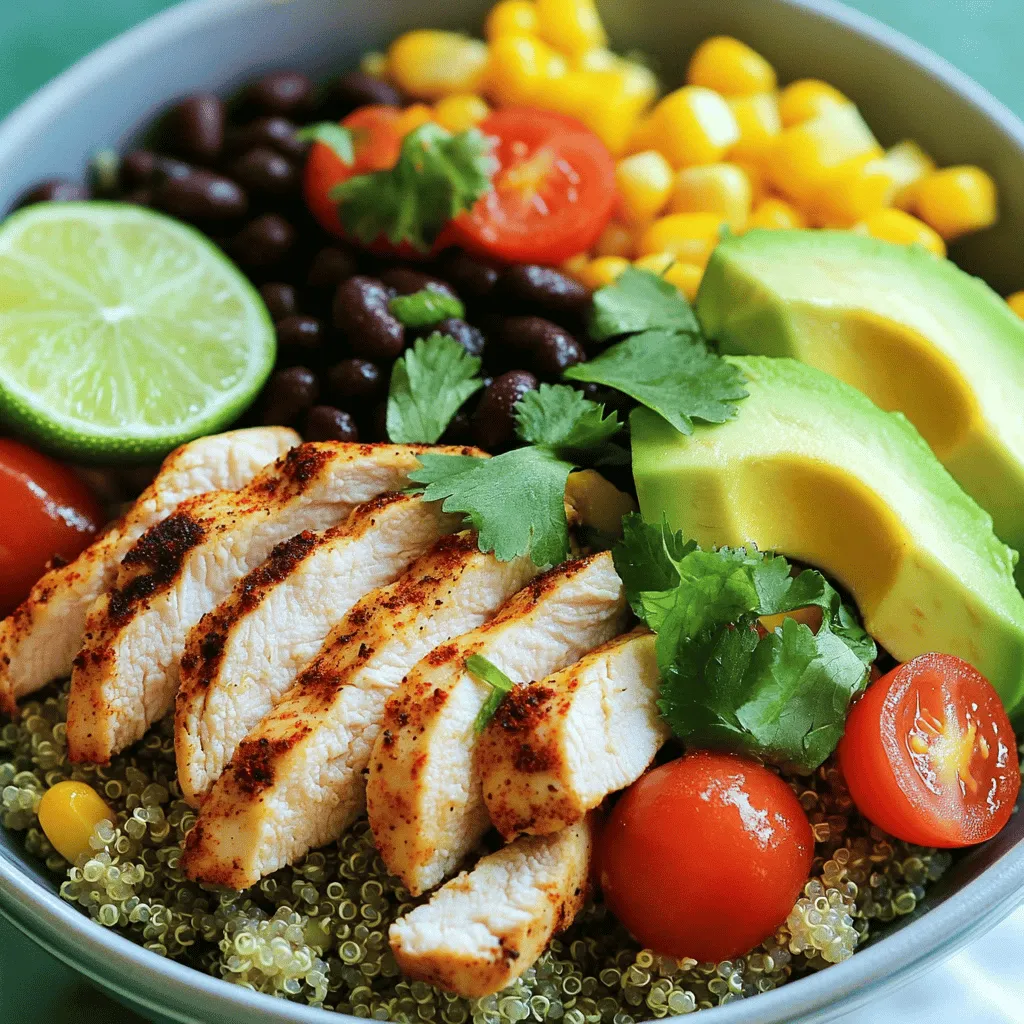 Healthy Chicken Burrito Bowls Packed with Flavor