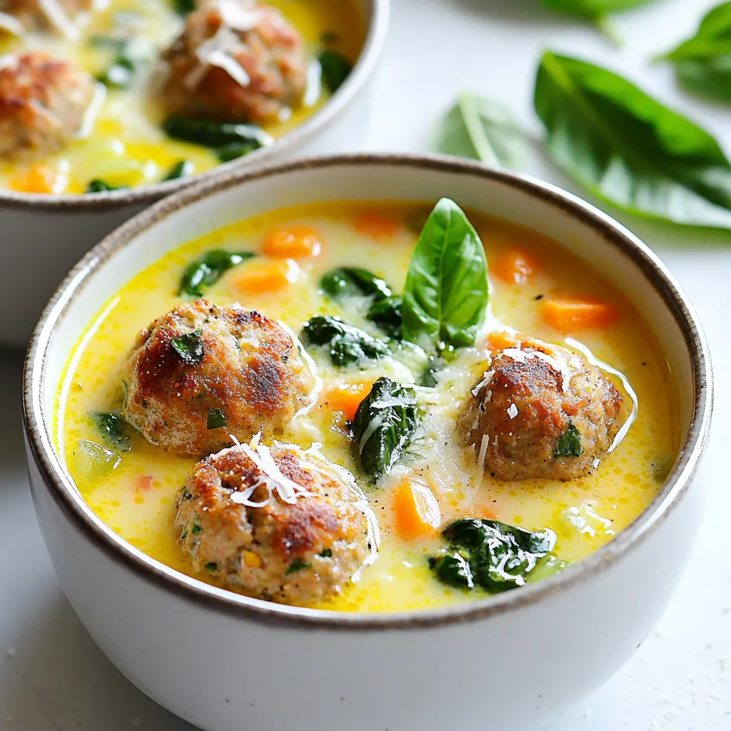 Creamy Italian Meatball Soup Tasty and Hearty Dish