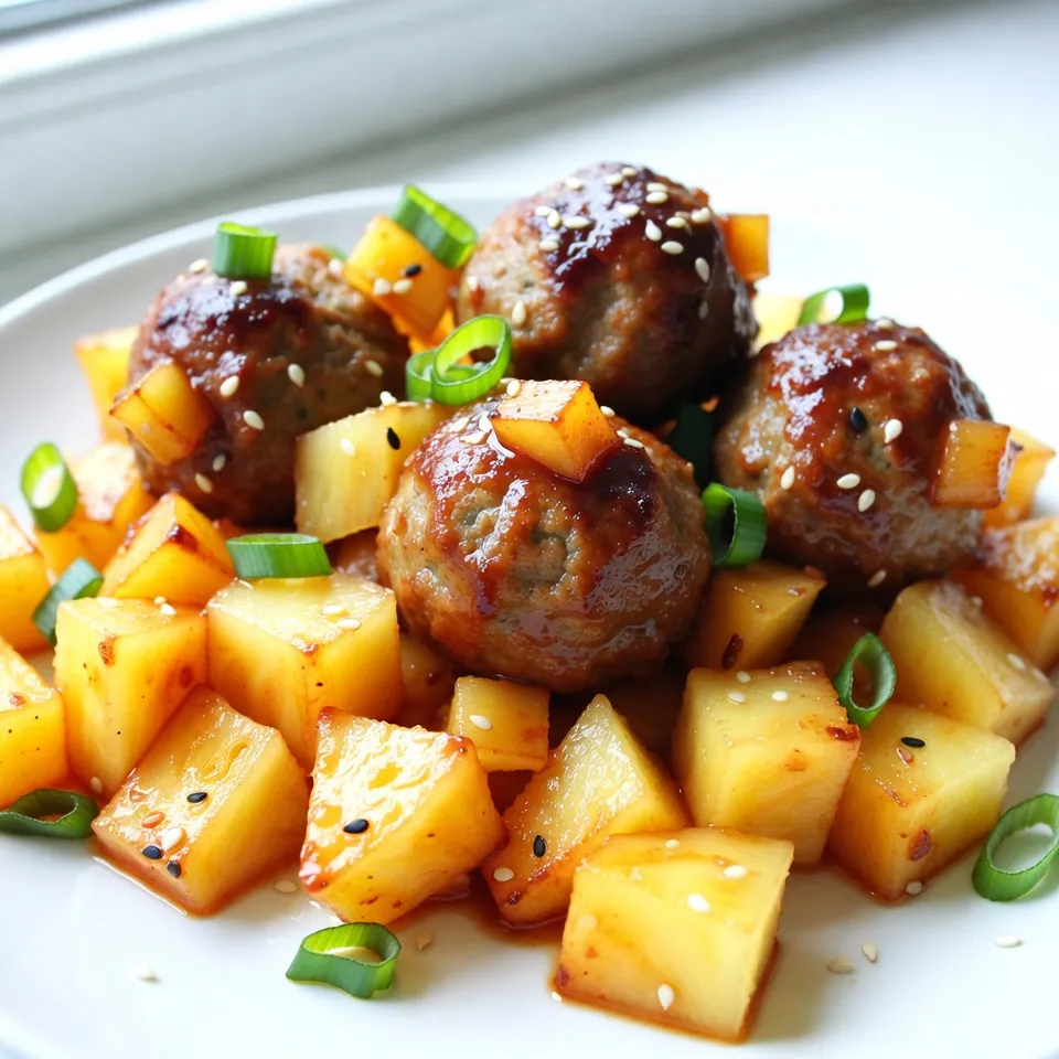 Teriyaki Pineapple Meatballs Savory and Easy Recipe