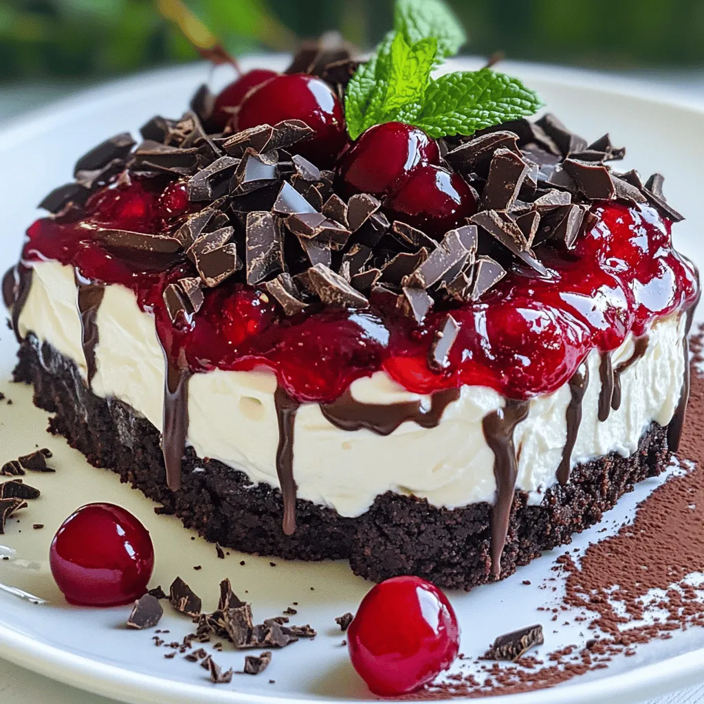 Black Forest No-Bake Cheesecake Delightful Creamy Treat