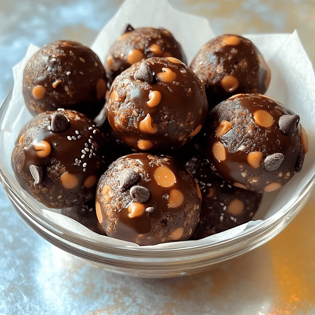 Chocolate Peanut Butter Energy Balls Healthy Snack Idea