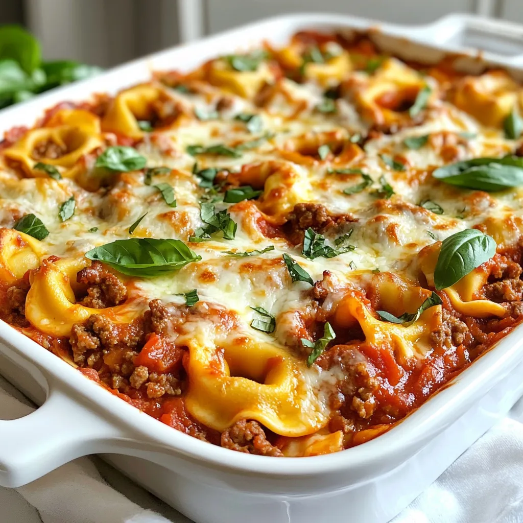 Beefy Tortellini Bake Deliciously Hearty Meal Idea