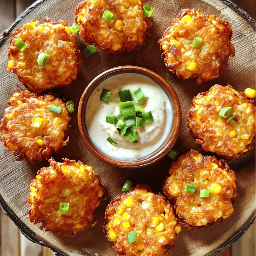 Sweet Corn Cheddar Fritters Tasty and Easy Recipe