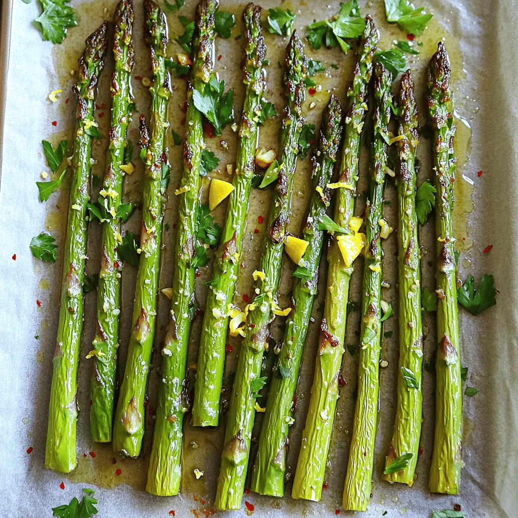 Lemon Garlic Roasted Asparagus Flavorful Veggie Dish