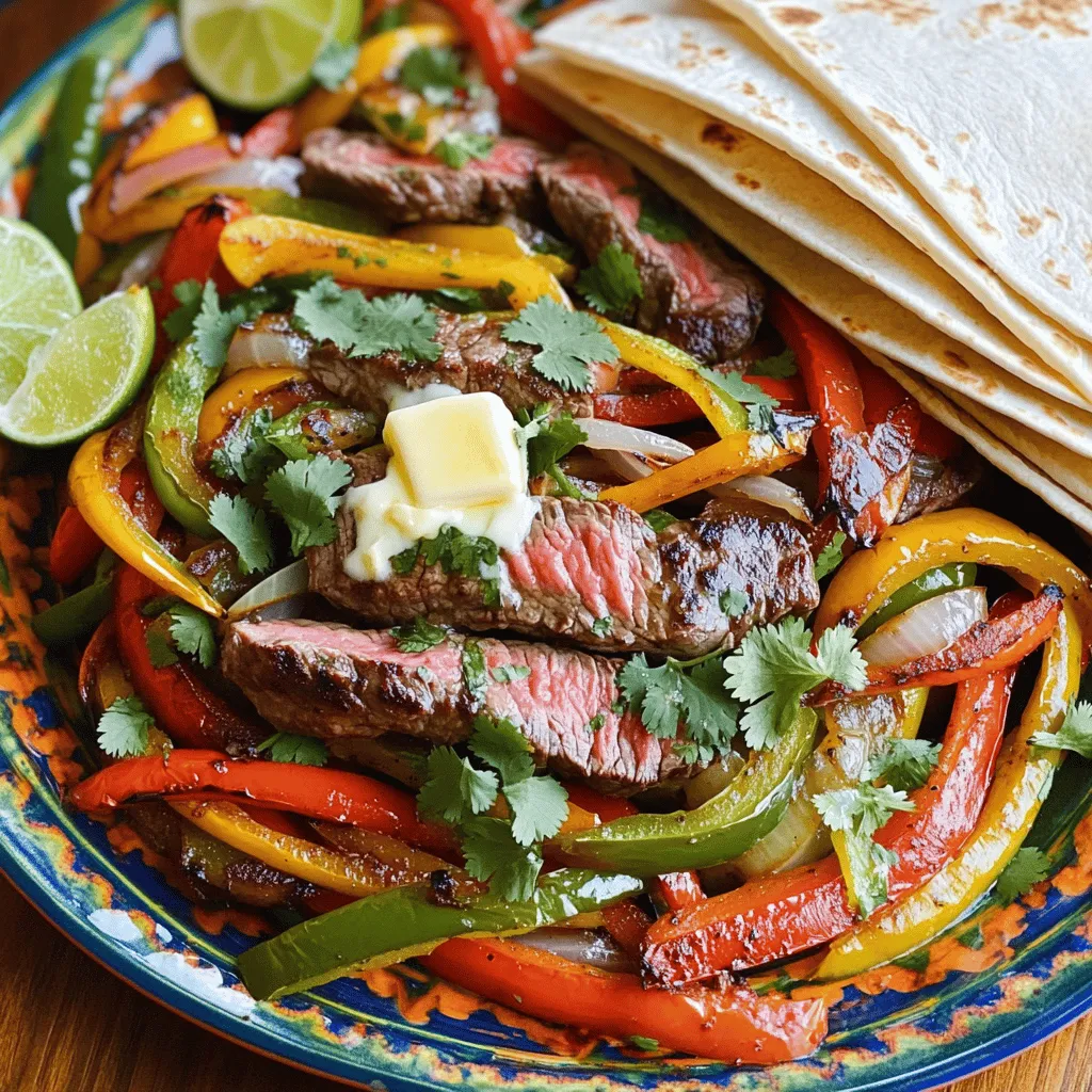 Minute Garlic Butter Steak Fajitas Quick and Tasty Meal