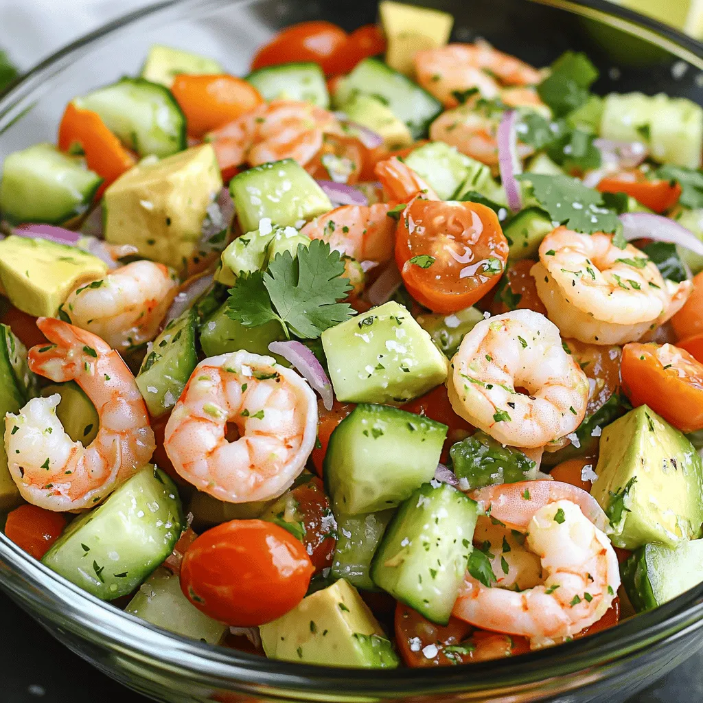 Savory Shrimp Avocado Salad Fresh and Flavorful Dish
