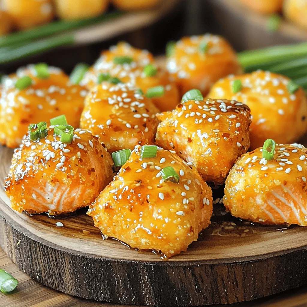 Air Fryer Honey Garlic Salmon Bites Tasty and Quick