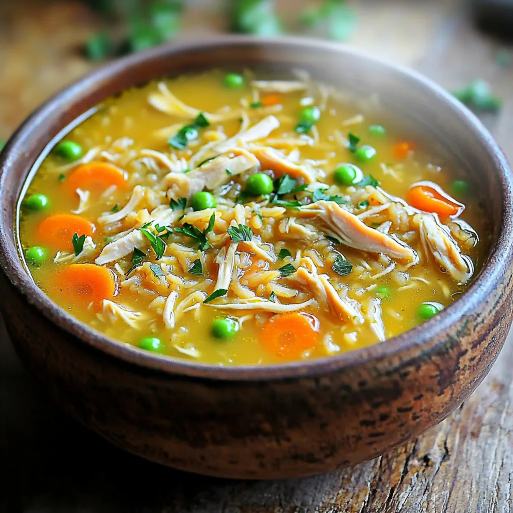 Slow Cooker Chicken and Rice Soup Comforting Recipe